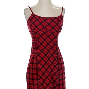 Wild Fable Red and Black Plaid Dress